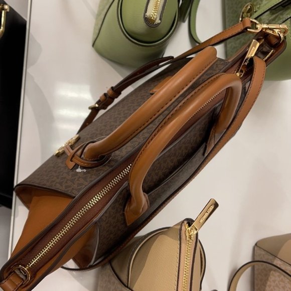 Michael Kors Avril Large Top-Zip Satchel - Picture 7 of 16